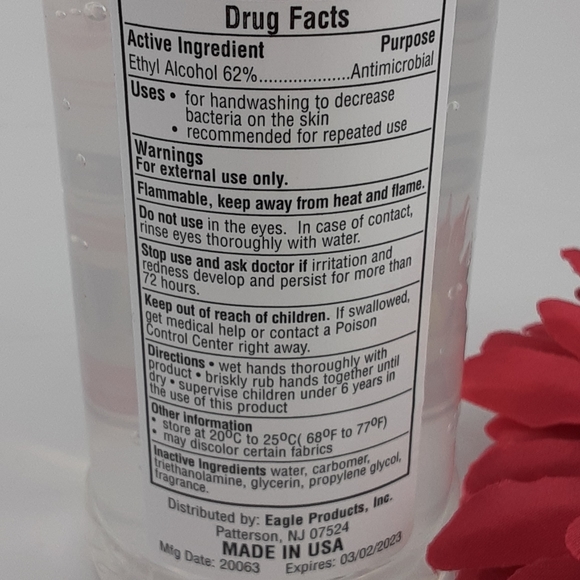 Instant Hand Sanitizer 8 oz Bottle - Picture 2 of 5